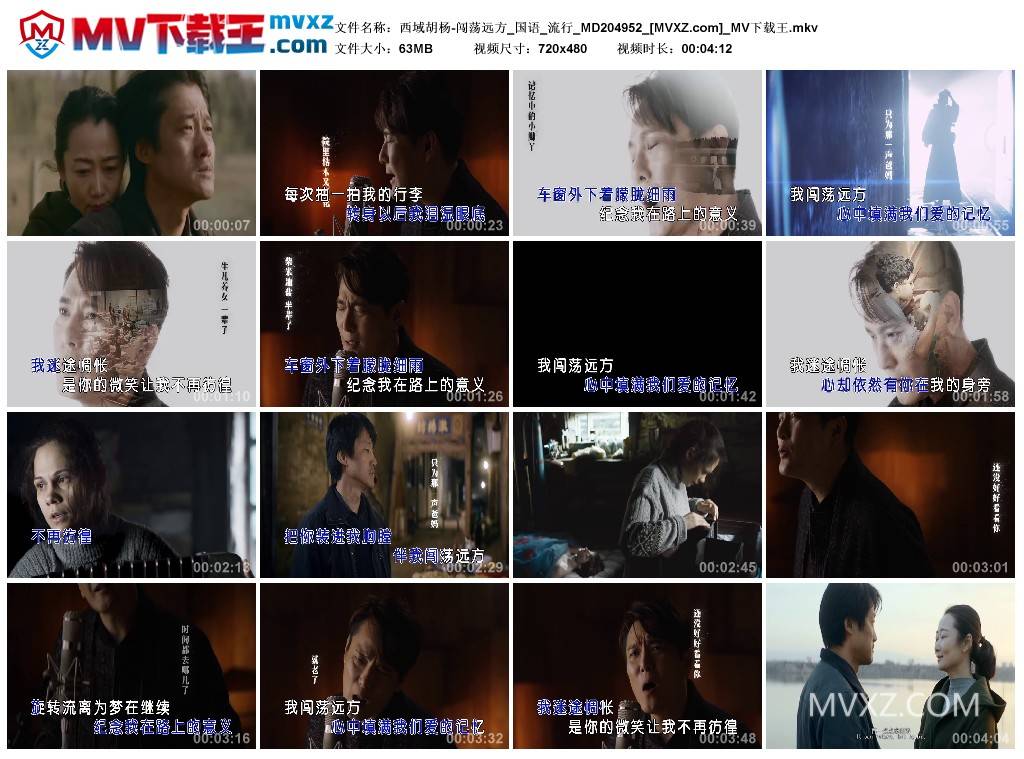 西域胡杨-闯荡远方_国语_流行_MD204952